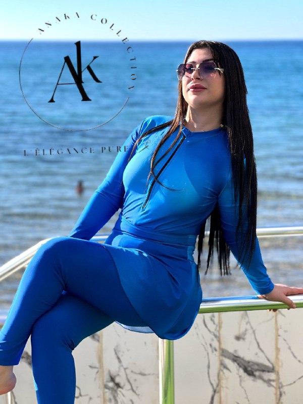burkini blue jupe : 5800 DA