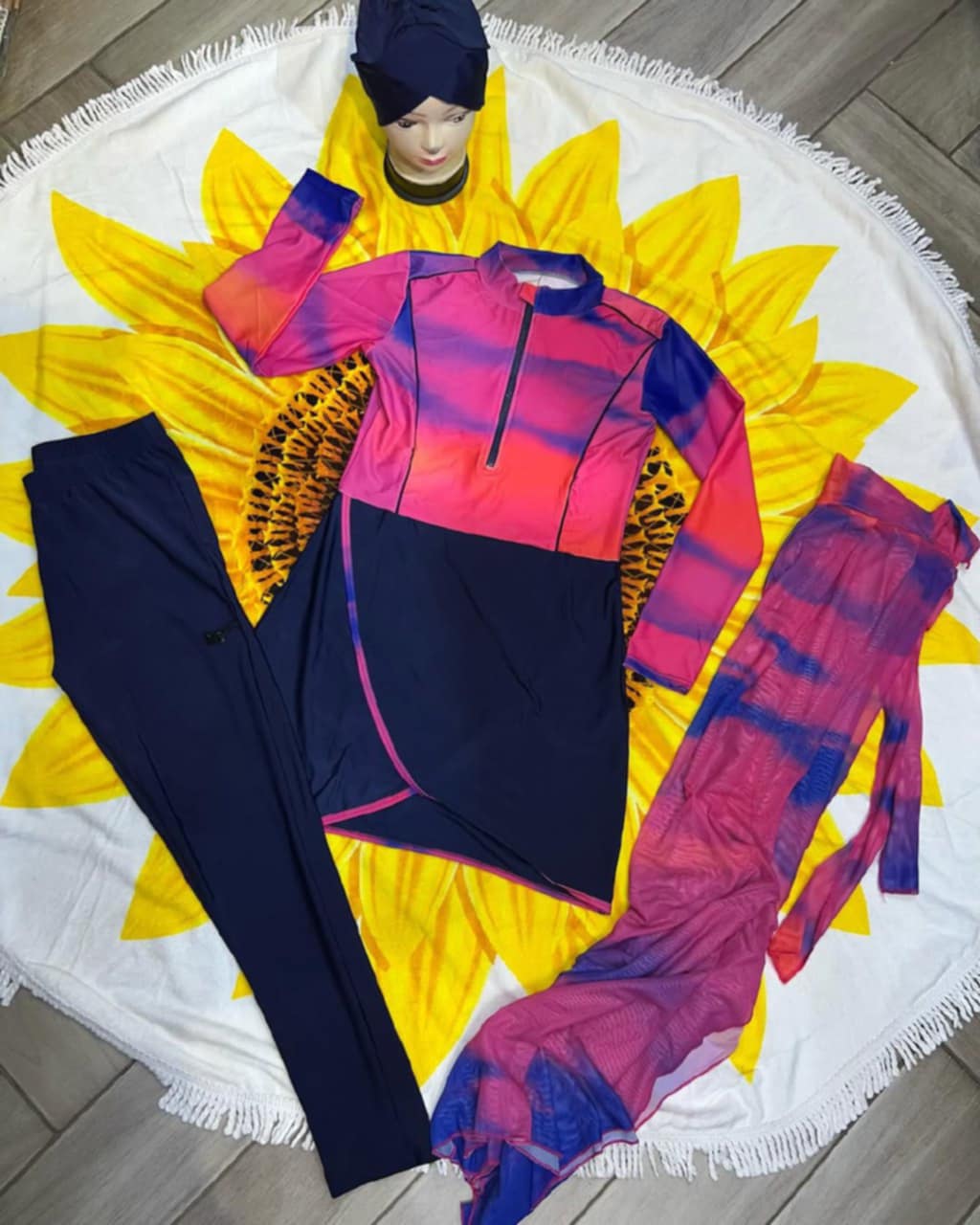 Burkini roseBlueciel tandance 2025